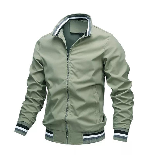 Herren Bomberjacke Mit Reißverschluss Und Klassischem Schnitt