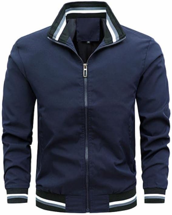 Herren Bomberjacke Mit Reißverschluss Und Klassischem Schnitt