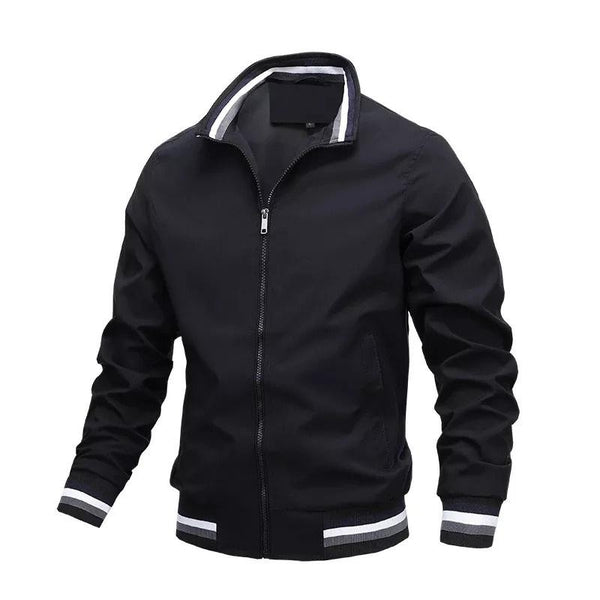 Herren Bomberjacke Mit Reißverschluss Und Klassischem Schnitt