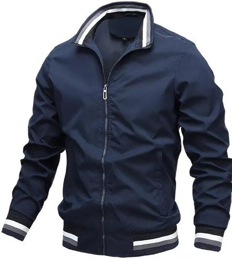 Herren Bomberjacke Mit Reißverschluss Und Klassischem Schnitt