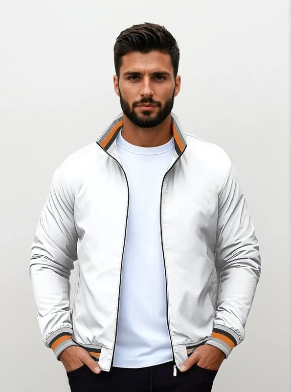 Herren Bomberjacke Mit Reißverschluss Und Klassischem Schnitt