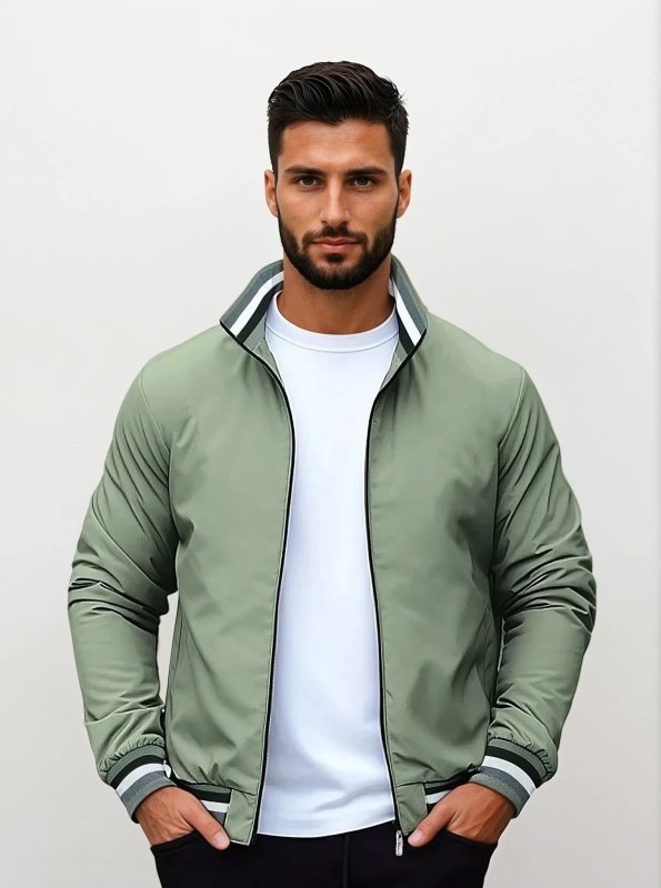 Herren Bomberjacke Mit Reißverschluss Und Klassischem Schnitt