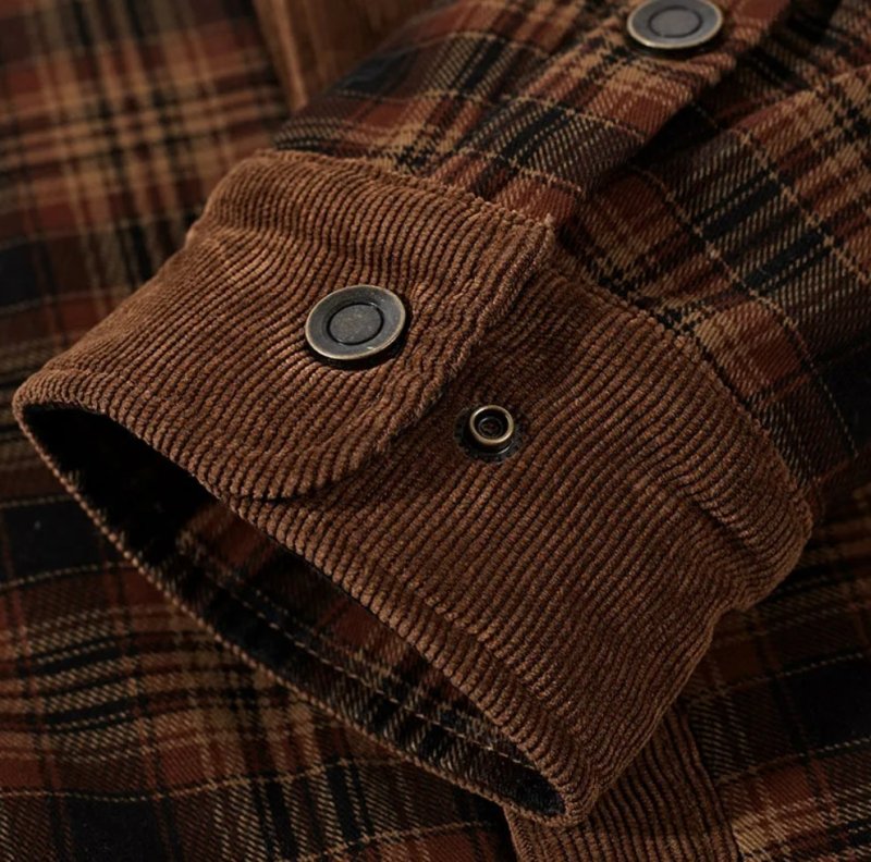 Herren Jacke Im Karo Design Mit Stehkragen