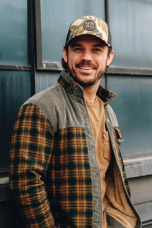 Herren Jacke Im Karo Design Mit Stehkragen