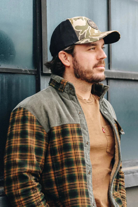 Herren Jacke Im Karo Design Mit Stehkragen
