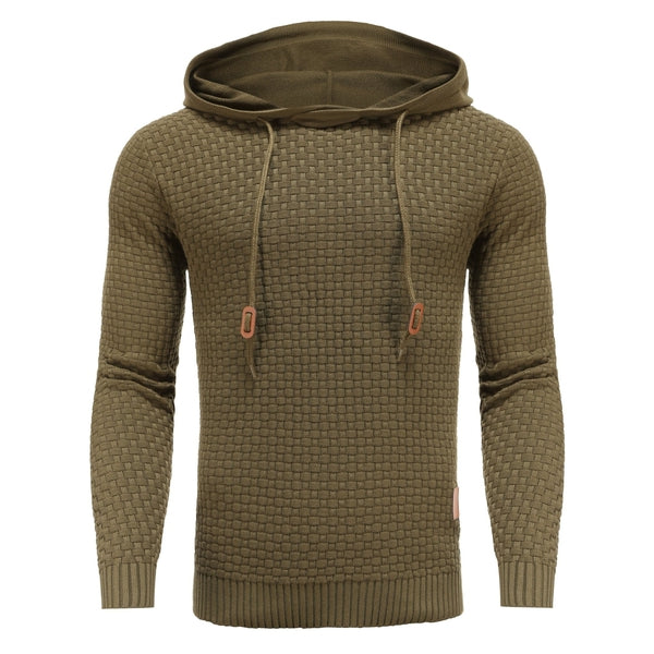 Herren Hoodie Mit Strukturmuster Und Kapuze