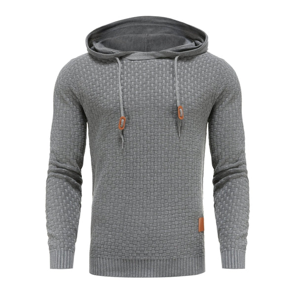 Herren Hoodie Mit Strukturmuster Und Kapuze