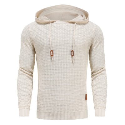 Herren Hoodie Mit Strukturmuster Und Kapuze