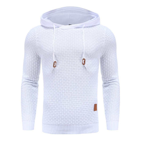 Herren Hoodie Mit Strukturmuster Und Kapuze