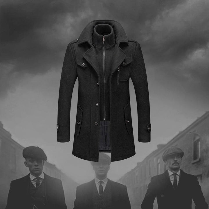 Herren Doppelmantel Mit Klassischem Design