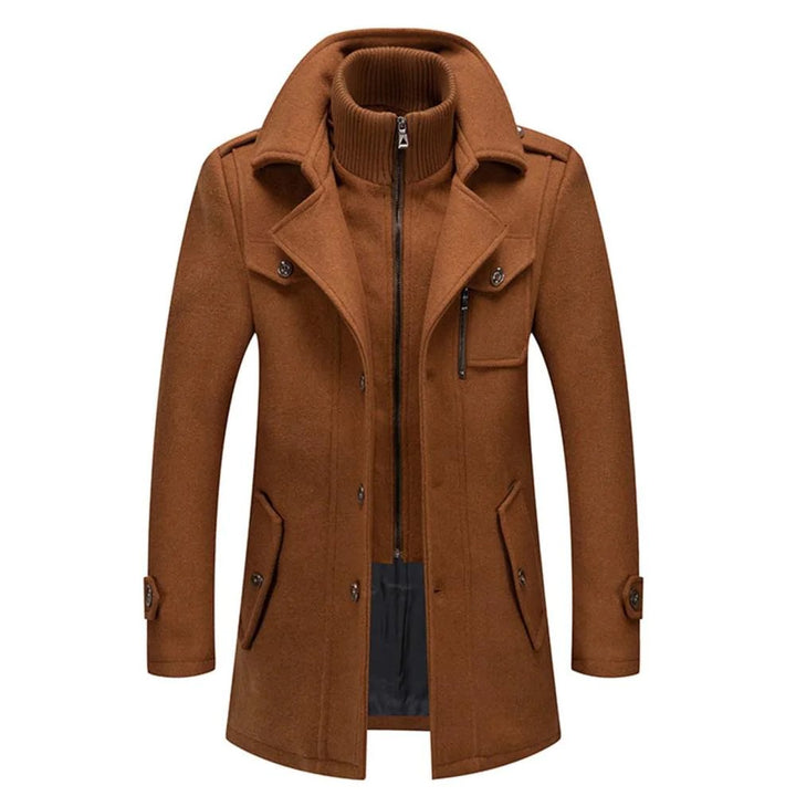 Herren Doppelmantel Mit Klassischem Design