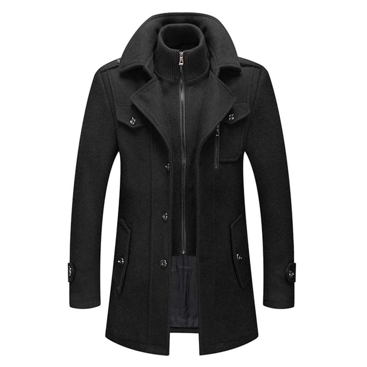 Herren Doppelmantel Mit Klassischem Design