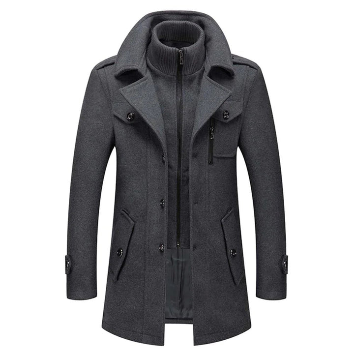 Herren Doppelmantel Mit Klassischem Design