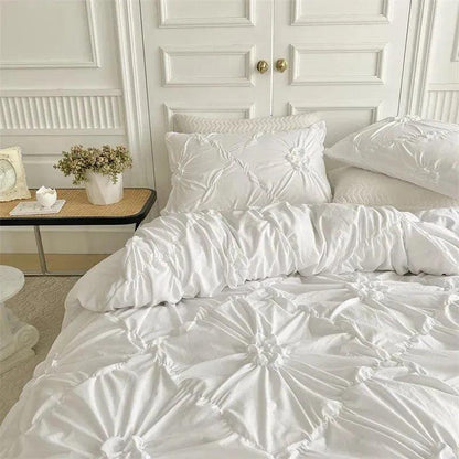 3D Bettwäsche-Set mit Twist-Falten-Muster – Modern & Stilvoll