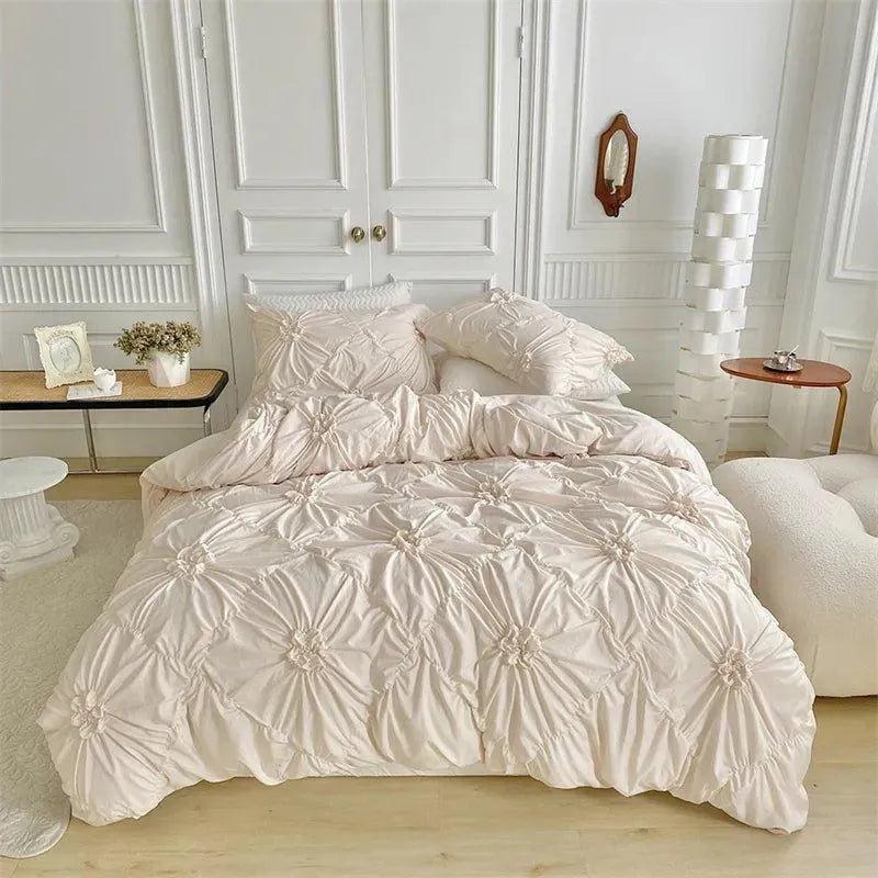 3D Bettwäsche-Set mit Twist-Falten-Muster – Modern & Stilvoll