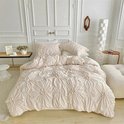 3D Bettwäsche-Set mit Twist-Falten-Muster – Modern & Stilvoll
