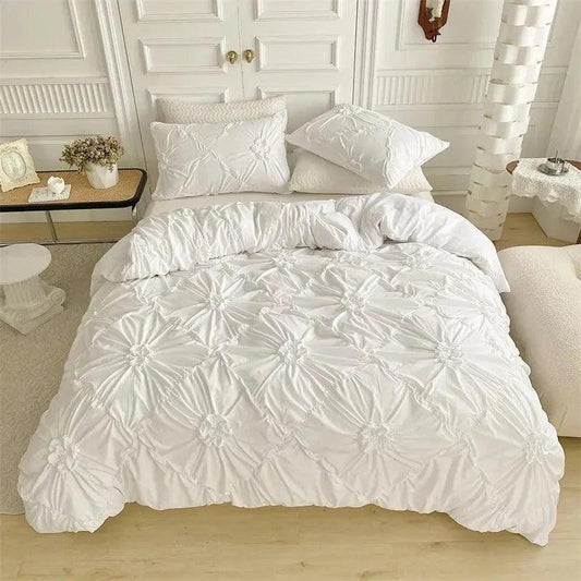 3D Bettwäsche-Set mit Twist-Falten-Muster – Modern & Stilvoll