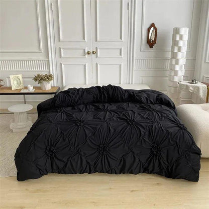 3D Bettwäsche-Set mit Twist-Falten-Muster – Modern & Stilvoll