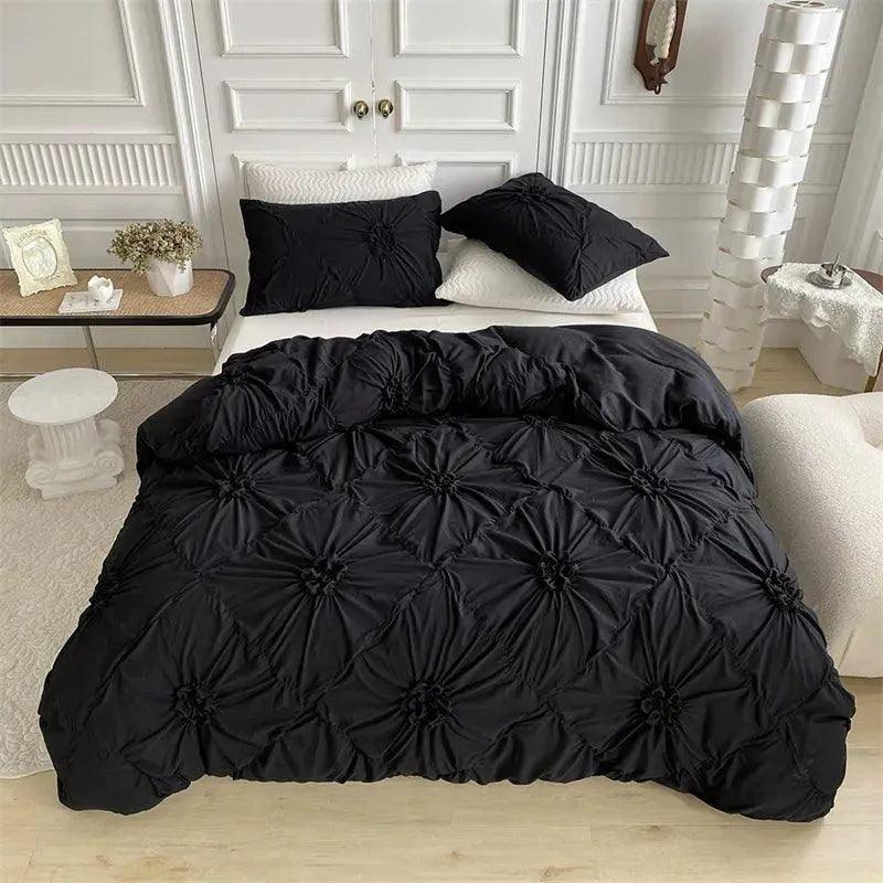 3D Bettwäsche-Set mit Twist-Falten-Muster – Modern & Stilvoll