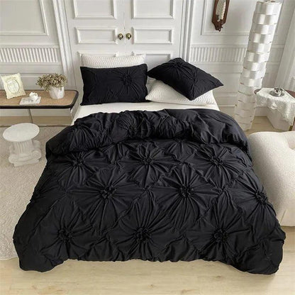 3D Bettwäsche-Set mit Twist-Falten-Muster – Modern & Stilvoll