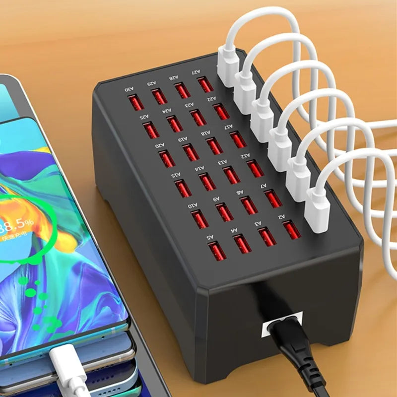 USB Ladestation Ports für mehrere Geräte
