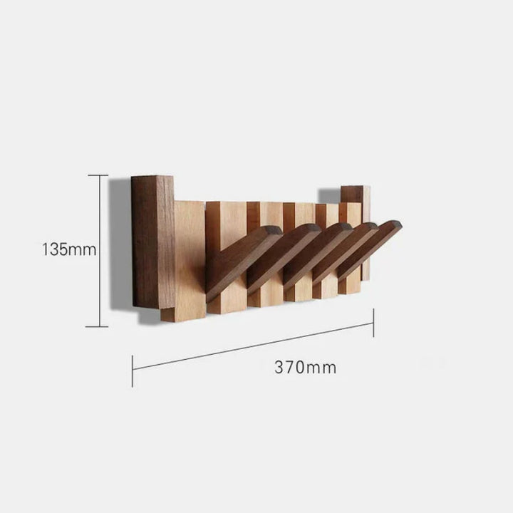 Wandhaken aus Holz - Stilvoller Kleiderhaken im Klavierdesign für Flur, Büro und Schlafzimmer
