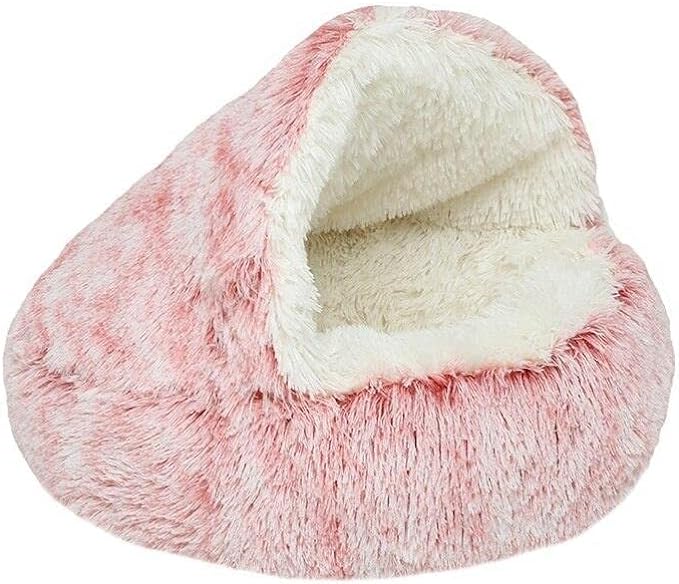 Gemütliches Hundebett im runden Design