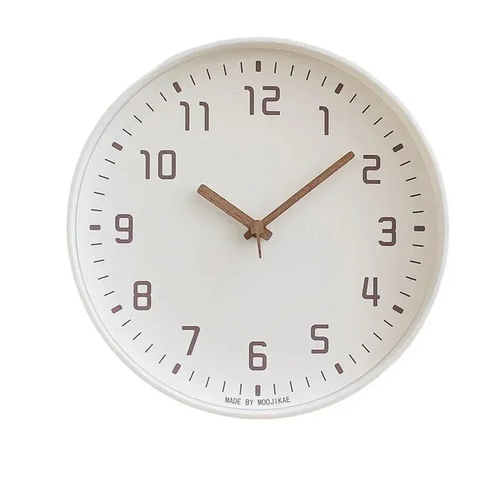 Wanduhr aus Bambus für Wohnzimmer und Wohnbereich