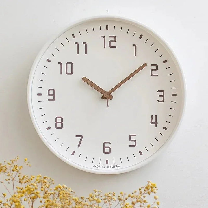 Bambus Wanduhr Mit Leisem Quarzwerk