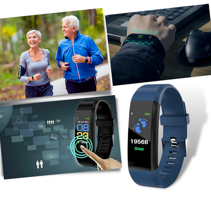 Smartwatch Fitness Tracker mit Aktivitäts- und Gesundheitsfunktionen
