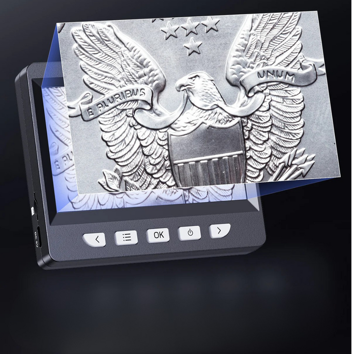 Digitales Mikroskop mit LCD-Bildschirm und einstellbarer Vergrößerung