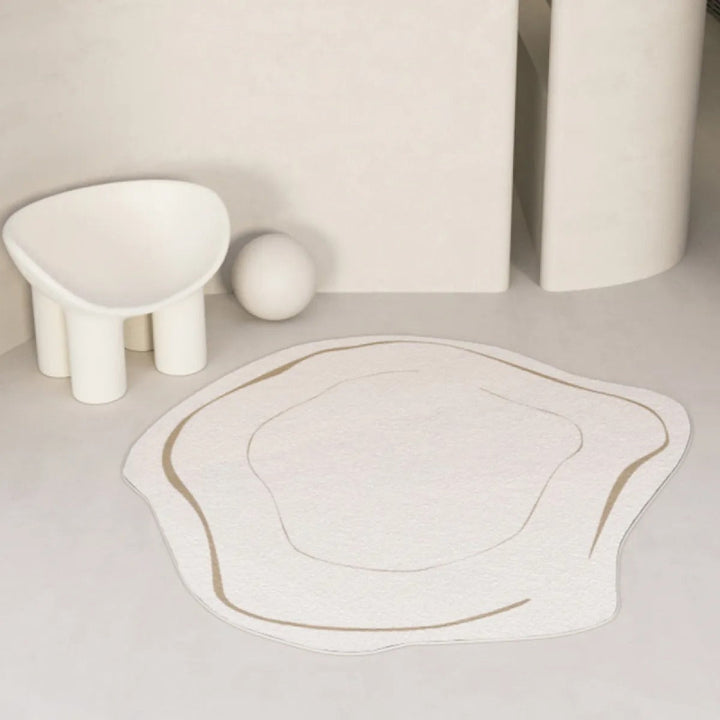 Runder Teppich – Modernes geometrisches Design für stilvolle Räume