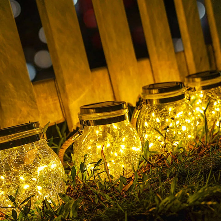 Solar Gartenleuchte Aus Glas Für Terrasse Und Garten