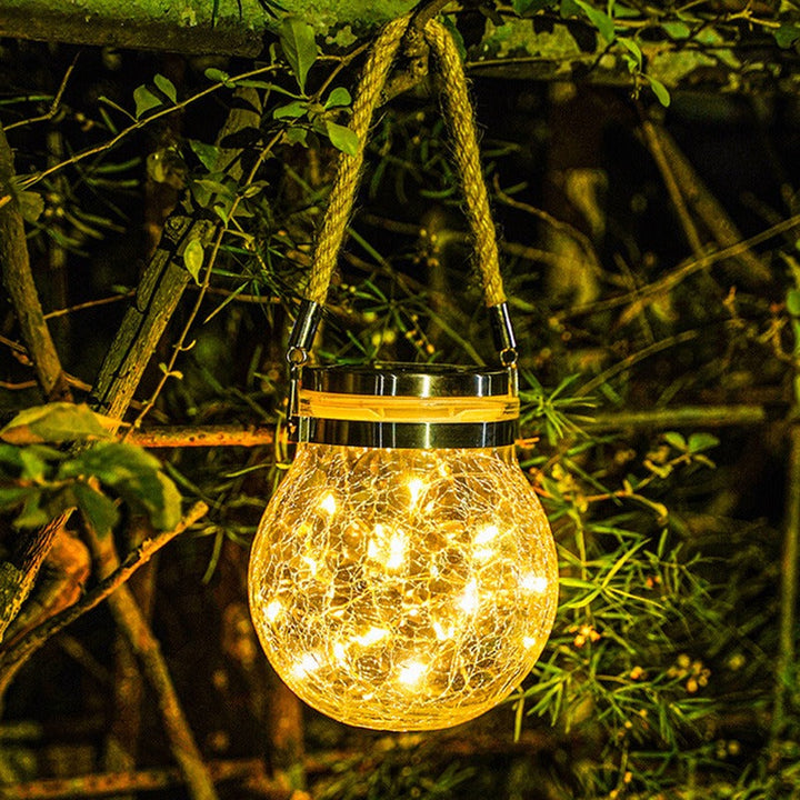 Solar Gartenleuchte Aus Glas Für Terrasse Und Garten