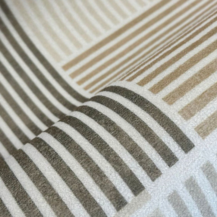 Moderner runder Teppich im schlichten Design für Wohnzimmer und Schlafzimmer