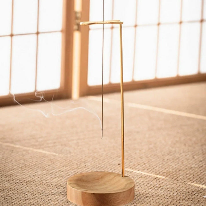 Räucherstäbchenhalter Aus Holz Mit Metallhalter