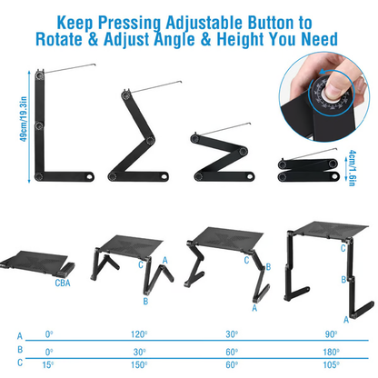 Verstellbarer 360° Laptopständer – ergonomisch, leicht & multifunktional