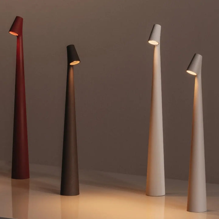 Kabellose LED Tischleuchte Kalem mit Dimmer – Modernes Aluminium Design