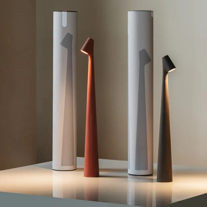 Kabellose LED Tischleuchte Kalem mit Dimmer – Modernes Aluminium Design