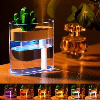 Ultraschall Luftbefeuchter Kaktus Design – Kompakter Diffuser Mit Timer