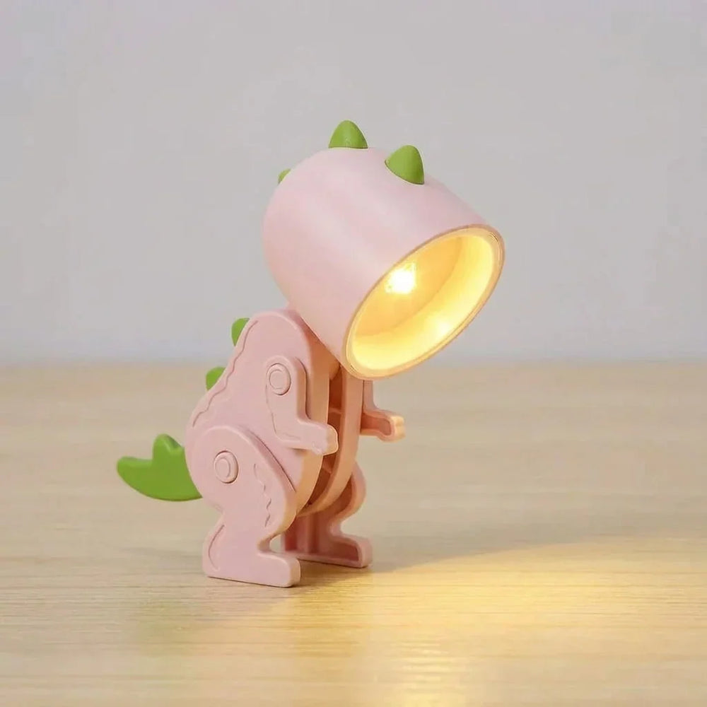 Kinderlampe in Dinosaurierform als flexible Schreibtischbeleuchtung