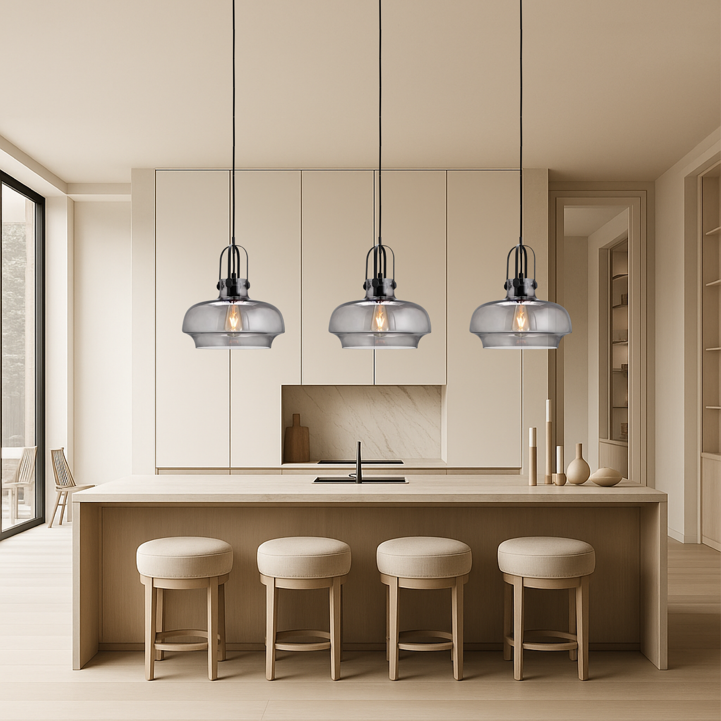 Industrielle LED Pendelleuchte – Moderne Hängelampe für Küche & Esszimmer