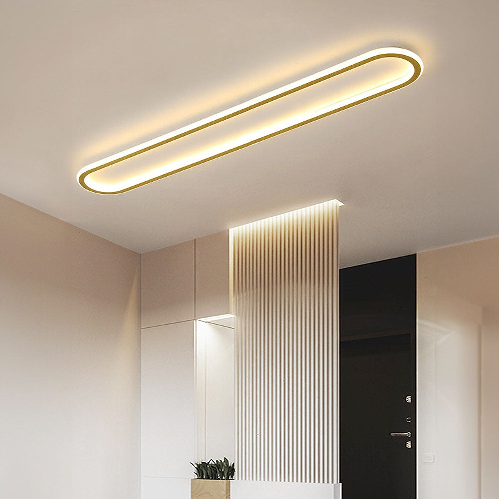LED-Deckenleuchte oval dimmbar mit Farbwechsel – flach & modern