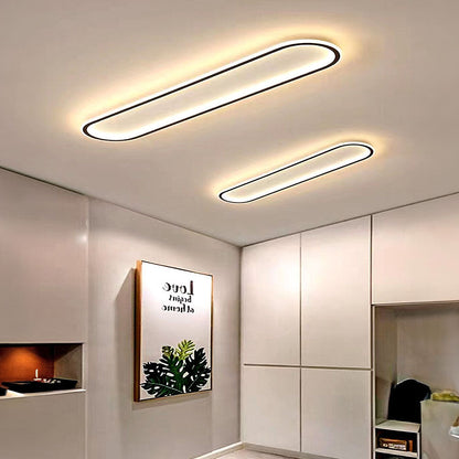 LED-Deckenleuchte oval dimmbar mit Farbwechsel – flach & modern