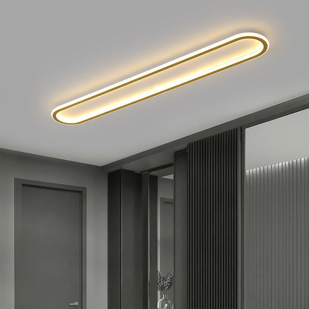 LED-Deckenleuchte oval dimmbar mit Farbwechsel – flach & modern