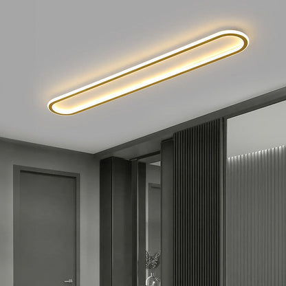 LED-Deckenleuchte oval dimmbar mit Farbwechsel – flach & modern