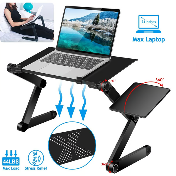 Verstellbarer 360° Laptopständer – ergonomisch, leicht & multifunktional