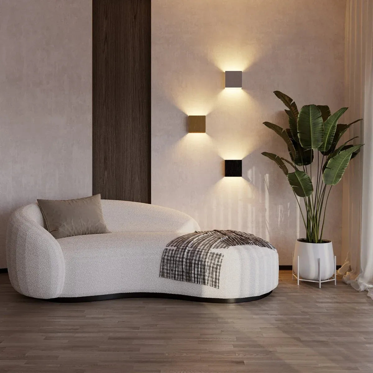 Elegante minimalistische LED-Wandleuchte für stilvolle Raumbeleuchtung