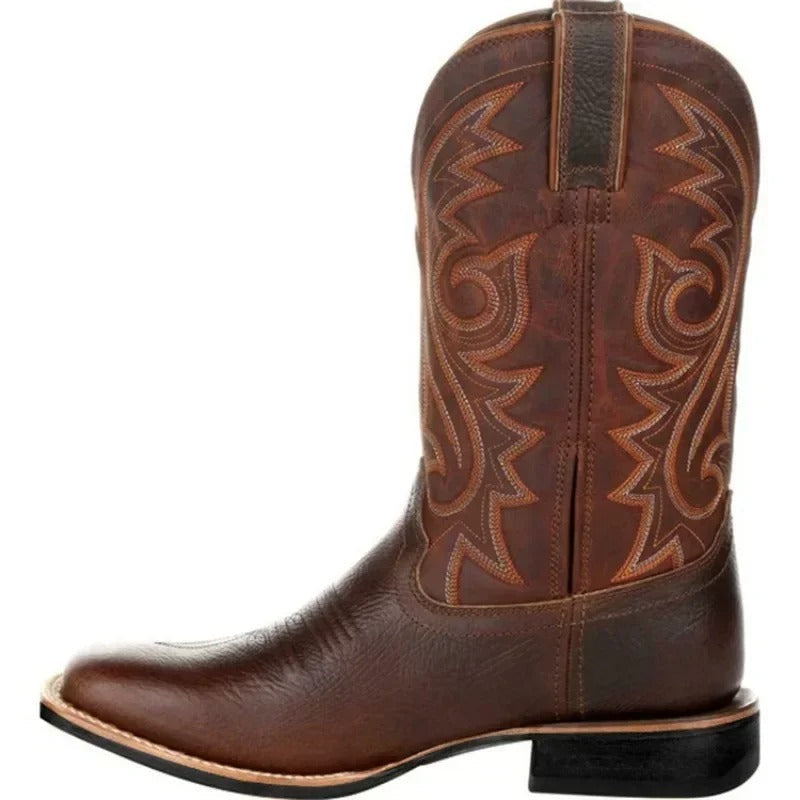 Damen Cowboy Stiefel Mit Totem Muster