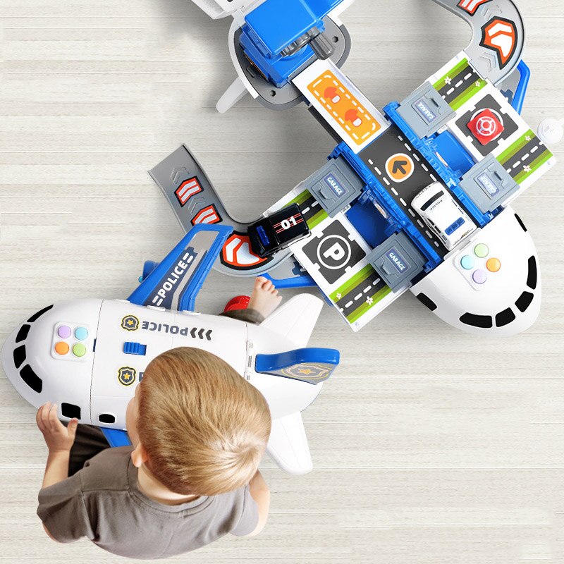 Abenteuer Flugzeug mit Baufahrzeugen Spielset für Kinder